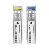 UFiber Módulo SFP, transceptor MiniGibic MonoModo 1.25 Gbps, distancia 3km, Simplex, un conector LC, incluye 2 tranceptores