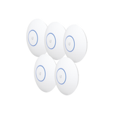 Paquete de 5 Access Point UniFi HD 802.11ac Wave 2 MU-MIMO 4X4 para alta densidad de usuarios, hasta 500 usuarios WiFi (Sin PoE´s)
