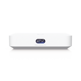 UniFi Cloud Gateway MAX, Router con todos los servicios UniFi, administra hasta 30 dispositivos UniFi y 300 clientes. 1 pto WAN 2.5G, 4 pts LAN 1G (uno configurable como WAN), seguridad IDS/IPS, VPN, bloqueo de apps/URLs, 512 GB memoria interna