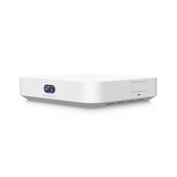 UniFi Cloud Gateway MAX, Router con todos los servicios UniFi, administra hasta 30 dispositivos UniFi y 300 clientes. 1 pto WAN 2.5G, 4 pts LAN 1G (uno configurable como WAN), seguridad IDS/IPS, VPN, bloqueo de apps/URLs, 512 GB memoria interna