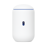 UniFi Dream Router con WiFi 6, 4 puertos LAN Gigabit de los cuales 2 son POE 802.3af. Aplicaciones UniFi Network, Protect y Access pre-instaladas. Pantalla LCD