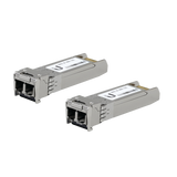 UFiber Módulo SFP+ 10G, transceptor MiniGibic MultiModo 10 Gbps, distancia 300m, conectores LC, paquete de 2 piezas