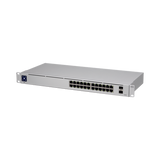 UniFi Switch USW-24, Capa 2 de 24 puertos 10/100/1000 Mbps + 2 puertos 1G SFP, pantalla informativa