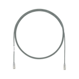 Cable de Parcheo TX6, UTP Cat6, Diámetro Reducido (28AWG), Color Gris, 1.5 m