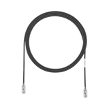Cable de Parcheo TX6, UTP Cat6, Diámetro Reducido (28AWG), Color Negro, 10ft