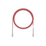 Cable de Parcheo TX6, UTP Cat6, Diámetro Reducido (28AWG), Color Rojo, 10ft