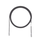 Cable de Parcheo TX6, UTP Cat6, Diámetro Reducido (28AWG), Color Negro, 15 ft