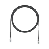 Cable de Parcheo TX6, UTP Cat6, Diámetro Reducido (28AWG), Color Negro, 1ft