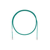 Cable de Parcheo TX6, UTP Cat6, Diámetro Reducido (28AWG), Color Verde, 1ft