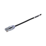 Cable de Parcheo TX6, UTP Cat6, Diámetro Reducido (28AWG), Color Negro, 20ft