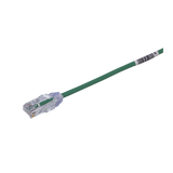 Cable de Parcheo TX6, UTP Cat6, Diámetro Reducido (28AWG), Color Verde, 30ft