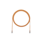 Cable de Parcheo TX6, UTP Cat6, Diámetro Reducido (28AWG), Color Naranja, 3ft