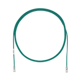 Cable de Parcheo TX6, UTP Cat6, Diámetro Reducido (28AWG), Color Verde, 5ft