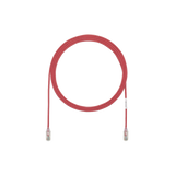 Cable de Parcheo TX6, UTP Cat6, Diámetro Reducido (28AWG), Color Rojo, 65ft