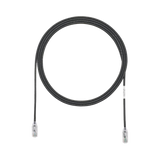 Cable de Parcheo TX6, UTP Cat6, Diámetro Reducido (28AWG), Color Negro, 6ft