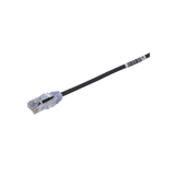 Cable de Parcheo TX6, UTP Cat6, Diámetro Reducido (28AWG), Color Negro, 6in (15.2 cm)