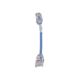 Cable de Parcheo TX6, UTP Cat6, Diámetro Reducido (28AWG), Color Azul, 6in (15.2 cm)