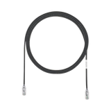 Cable de Parcheo TX6, UTP Cat6, Diámetro Reducido (28AWG), Color Negro, 7ft