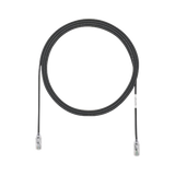 Cable de Parcheo TX6, UTP Cat6, Diámetro Reducido (28AWG), Color Negro, 8 ft