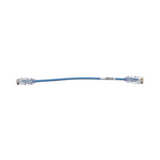 Cable de Parcheo TX6, UTP Cat6, Diámetro Reducido (28AWG), Color Azul, 8in (20.2cm)