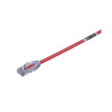 Cable de Parcheo UTP Cat6A, CM/LSZH, Diámetro Reducido (28AWG), Color Rojo, 10ft