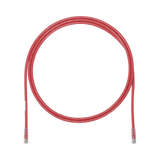 Cable de Parcheo UTP, Cat6A, 24 AWG, CM, Color Rojo, 5ft
