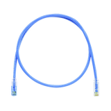 Cable de Parcheo TX6 Llaveado Azul, UTP Cat6, 24 AWG, CM, Color Azul, 7ft