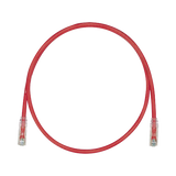 Cable de Parcheo TX6, UTP Cat6, 24 AWG, CM, Color Rojo, 16ft