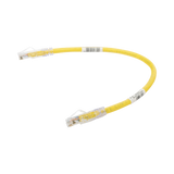 Cable de Parcheo TX6, UTP Cat6, 24 AWG, CM, Color Amarillo, 1ft