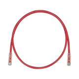 Cable de Parcheo TX6, UTP Cat6, 24 AWG, CM, Color Rojo, 5ft