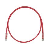 Cable de Parcheo TX6, UTP Cat6, 24 AWG, CM, Color Rojo, 7ft