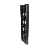 Organizador RouteIT Vertical Doble de 45UR, Fabricado en Acero Laminado en Frío 16AWG, 10in (254 mm) de Ancho