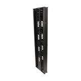 Organizador RouteIT Vertical Doble de 45UR,  Fabricado en Acero Laminado en Frío 16AWG, 6in (152mm) de Ancho