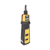 Herramienta Ponchadora de Impacto con Cuchilla para Paneles y Bloques de 66/110. Termina y Corta Cables CAT3, CAT5e y CAT6/6A en 1 paso