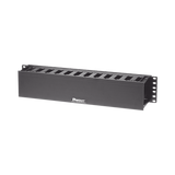 Organizador de Cables Horizontal PatchLink, Sencillo (Solo Frontal), Para Rack de 19in, 2UR