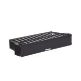 Organizador de Cables Horizontal PatchLink, Doble (Frontal y Posterior), Con Tapa Extendida, Para Rack de 19in, 2UR