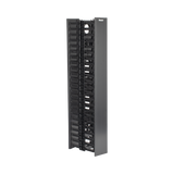 Organizador Vertical NetRunner, Doble (Frontal y Posterior), de 22.5 UR, 4.9in de Ancho, Color Negro