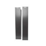 Organizador Vertical NetRunner, Doble (Frontal y Posterior), para Rack Abierto de 45 Unidades, 6.7in de Ancho, Color Negro