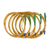 Jumper de Fibra Óptica Monomodo LC/UPC-SC/APC Simplex color amarillo 3 metros - Fibralink