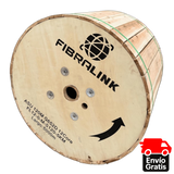 Carrete de 5 KM de Cable de Fibra Óptica mini ADSS (ASU) SM G652D 12 Núcleos 120 Span - Fibralink