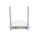ONU/ONT - Router inalámbrico GPON N 300 Mbps / Frecuencia de 2.4 GHz / 1 puerto GPON SC-APC / 2 puertos LAN (1 GE/ 1 FE) / 1 puerto POTS (FXS) / Soporta AgiNet Config - AgiNet ASC (herramiento de gestión remota)