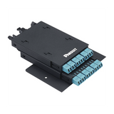 Soporte Para 2 Casetes HD Flex de  6 Puertos Duplex, Para Uso con Gabinetes de Zona, Color Negro