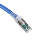 Patch Cord Z-MAX Cat6A UTP, CM, 7ft, Color Azul, Versión Bulk (Sin Empaque Individual)