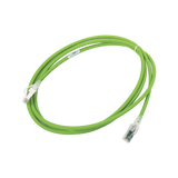 Patch Cord Z-MAX Cat6A S/FTP, CM/LS0H, 7ft, Color Verde, Versión Bulk (Sin Empaque Individual)