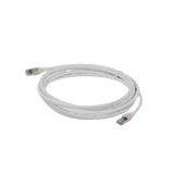 Patch Cord Z-MAX Cat6A S/FTP, CM/LS0H, 10ft, Color Blanco, Versión Bulk (Sin Empaque Individual)