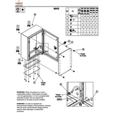 Gabinete de Pared MAS / Acero Dulce 1.5 mm / 800 x 600 x 260 mm (31.5 x 23.62 x 10.24 in) / IP66 NEMA 4-12 IK10 / Placa de Montaje Incluida / Gris Claro RAL 7035