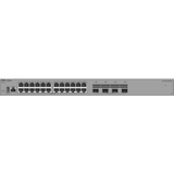 Switch Ethernet de Acceso 1000 Mbps / 24 Puertos RJ45 10/100/1000BASE-T / 4 Puertos SFP+ 1GE/2.5GE/10GE / Capacidad 128 Gbps / Enrutamiento Layer 3 / VSU / Diseño Sin Ventilador / 1 RU / Línea Cybrey