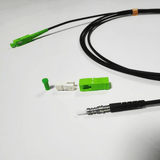 Rollo de Fibra Óptica Drop Redonda G657A2 Monomodo Simplex de 100 Metros con Conectores SC/APC-SC/APC para Instalaciones Aéreas o a la Intemperie