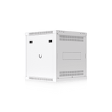 UACC Rack Cabinet 12U (598 x 600 mm) - Gabinete Cerrado para Montaje en Pared con Puerta Frontal de Vidrio Templado, Totalmente Ensamblado con Ventiladores Integrados y Paneles Removibles