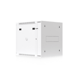 UACC Rack Cabinet 12U (600 x 703 mm) - Gabinete Cerrado para Montaje en Pared con Puerta Frontal de Vidrio Templado, Puerta Trasera Abatible (Swing-Out) y Paneles Laterales Removibles con Llave